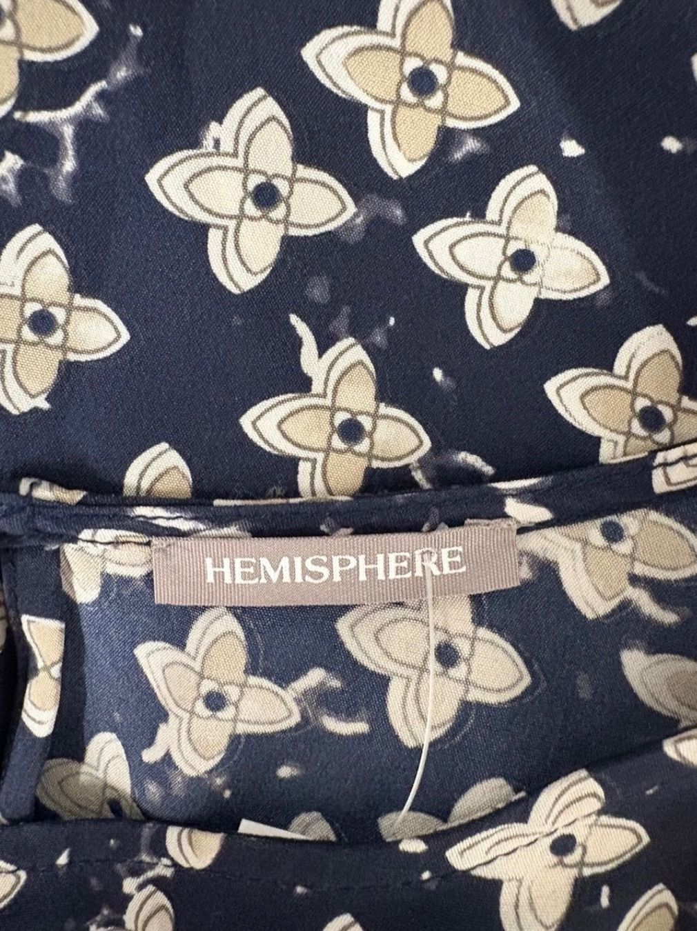Hemisphere Tops: Hemisphere Top Bluse 100% Seide blau creme - ein Must-have – Neu (gemäss Beschreibung) aus Zürich von alfi_2009 5