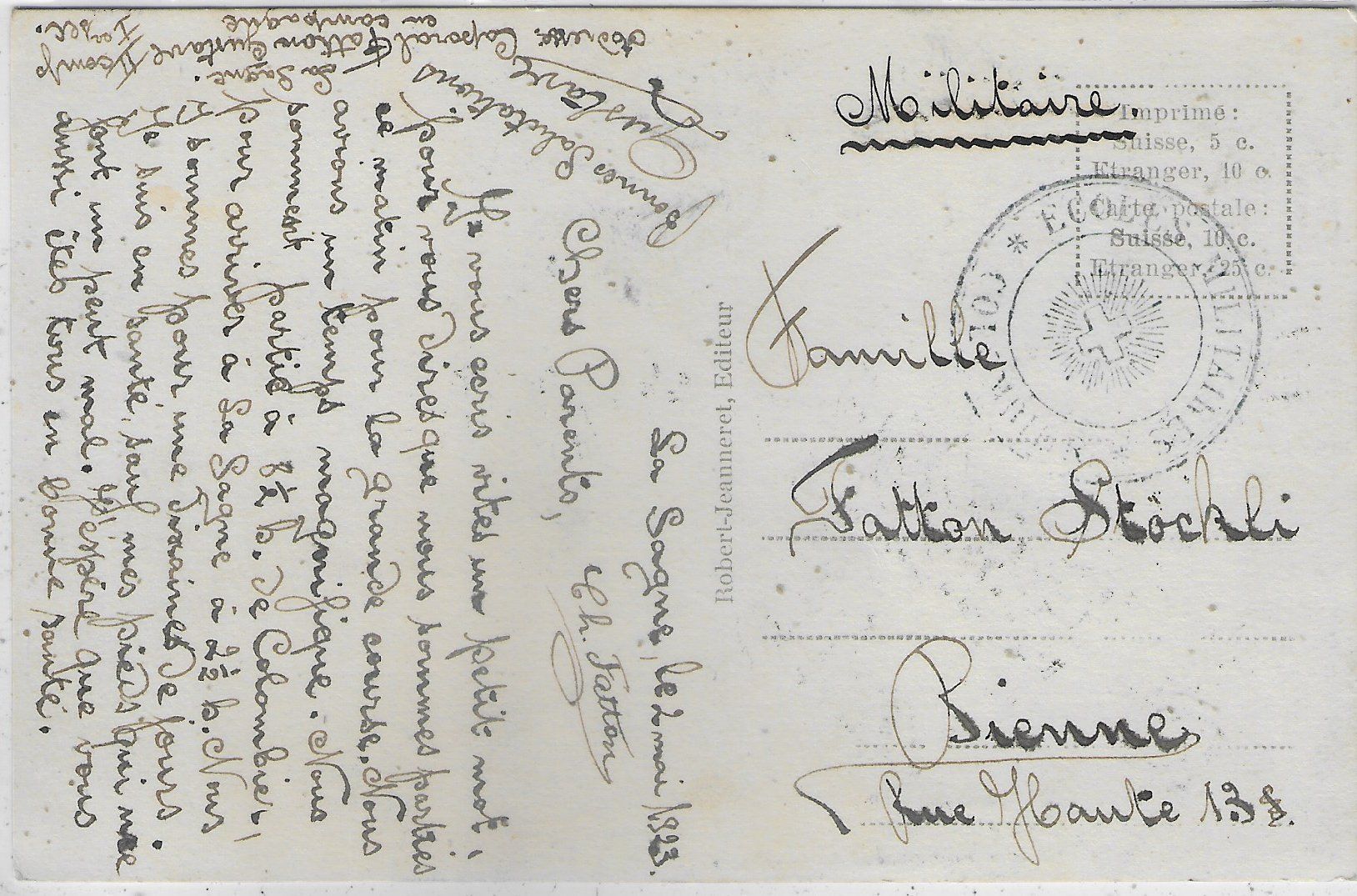Cartes postales: La Sagne - Eglise – D'occasion à Ettingen par Kartenplanet 1