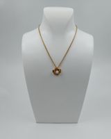 BLUMIGES VINTAGE GELBGOLDCOLLIER MIT AKOYA PERLE