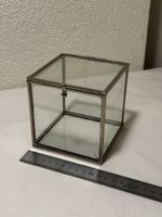 Schmuckbox, glasbox in silber
