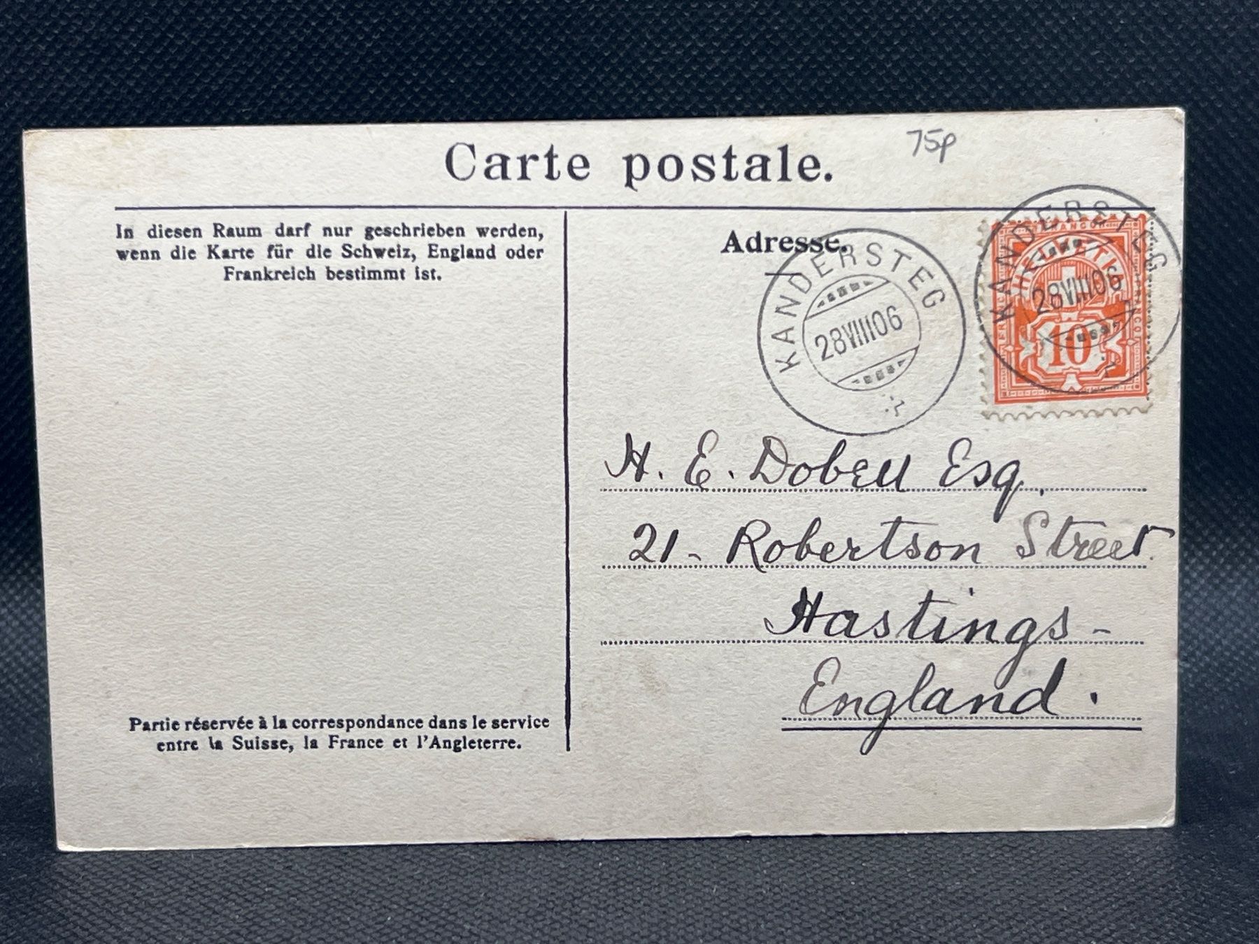 Cartoline postali: Gemmi - Hotel Wildstrubel mit Rinderhorn – Usato da Widnau venduto da Brusi9 1