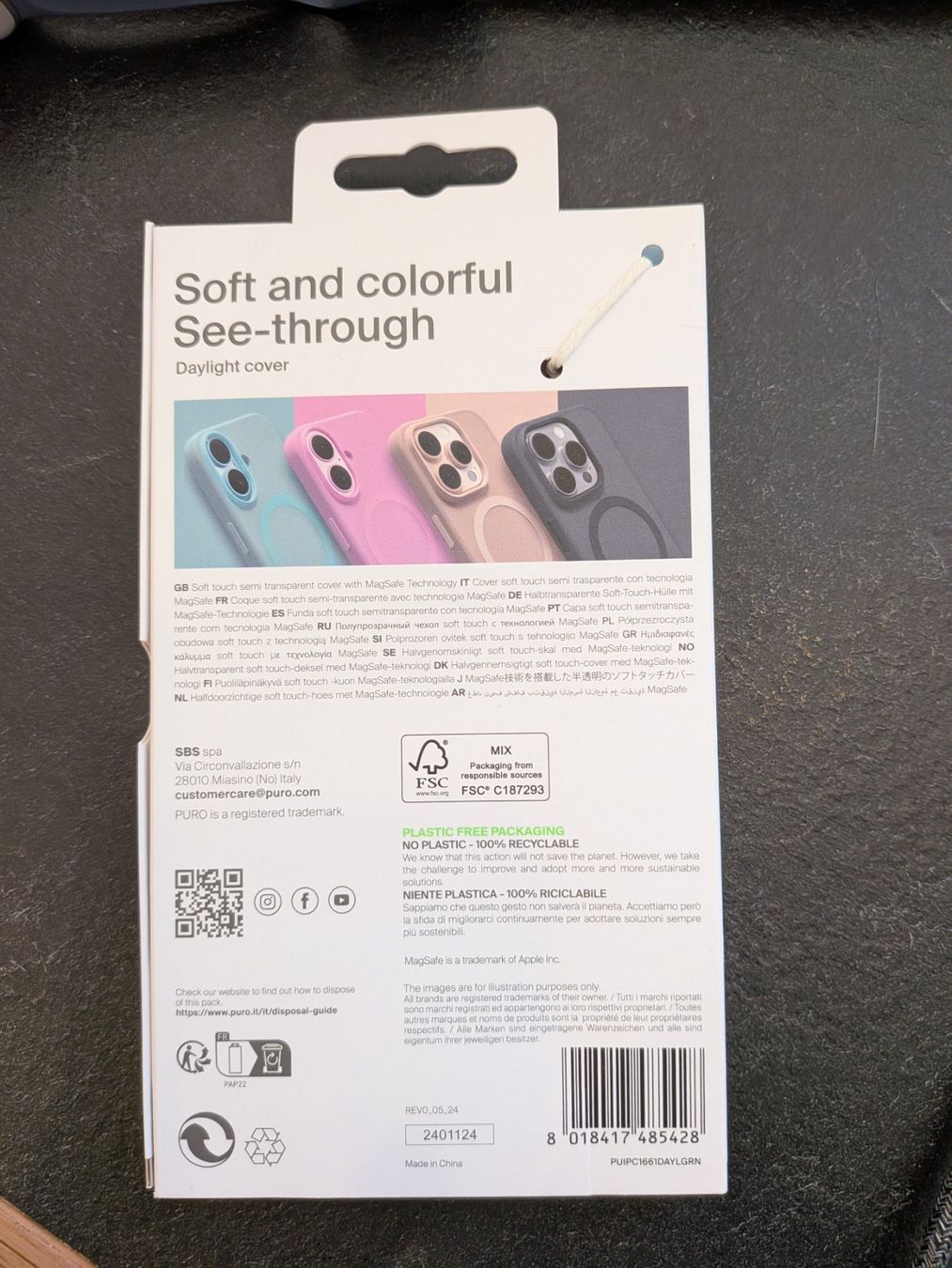 Apple Cover & Protezioni schermo: IPhone 16 Hülle Puro Daylight – Nuovo e nell'imballaggio originale da Solothurn venduto da zackweg 1
