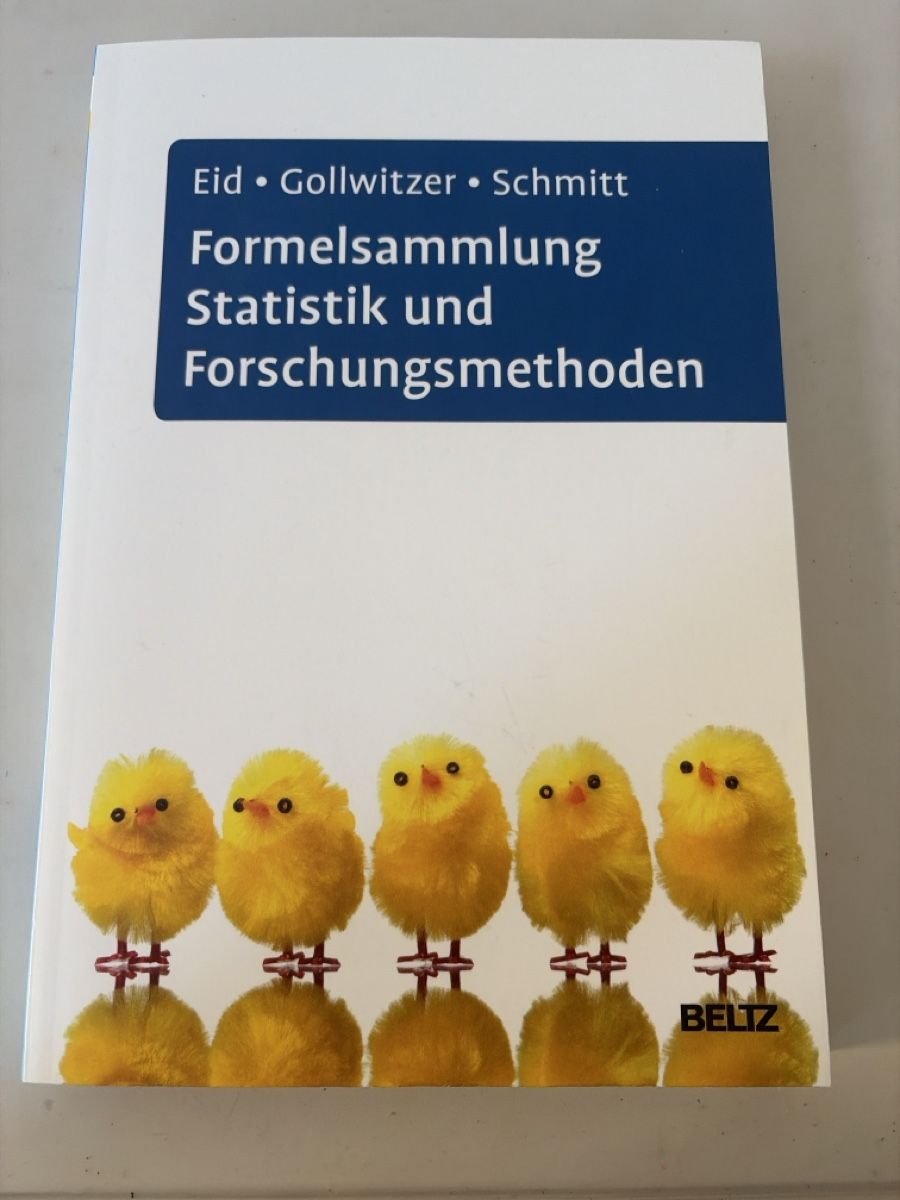 Libri: Formelsammlung Statistik & Forschungsmethoden, Eid et al. – Nuovo (secondo la descrizione) da St.Urban venduto da leo_7gfq