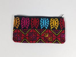 Pochette divers coloris fermeture éclair 18x9 cm