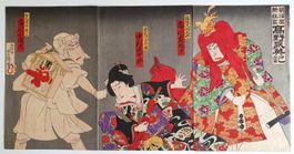 Utagawa Kunisada-Woodblock/Holzschnitt- Japon- Original 1887