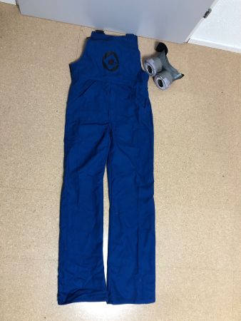 Fasnachtskostüm Minion Fischer Pecheur Latzhose & Brille