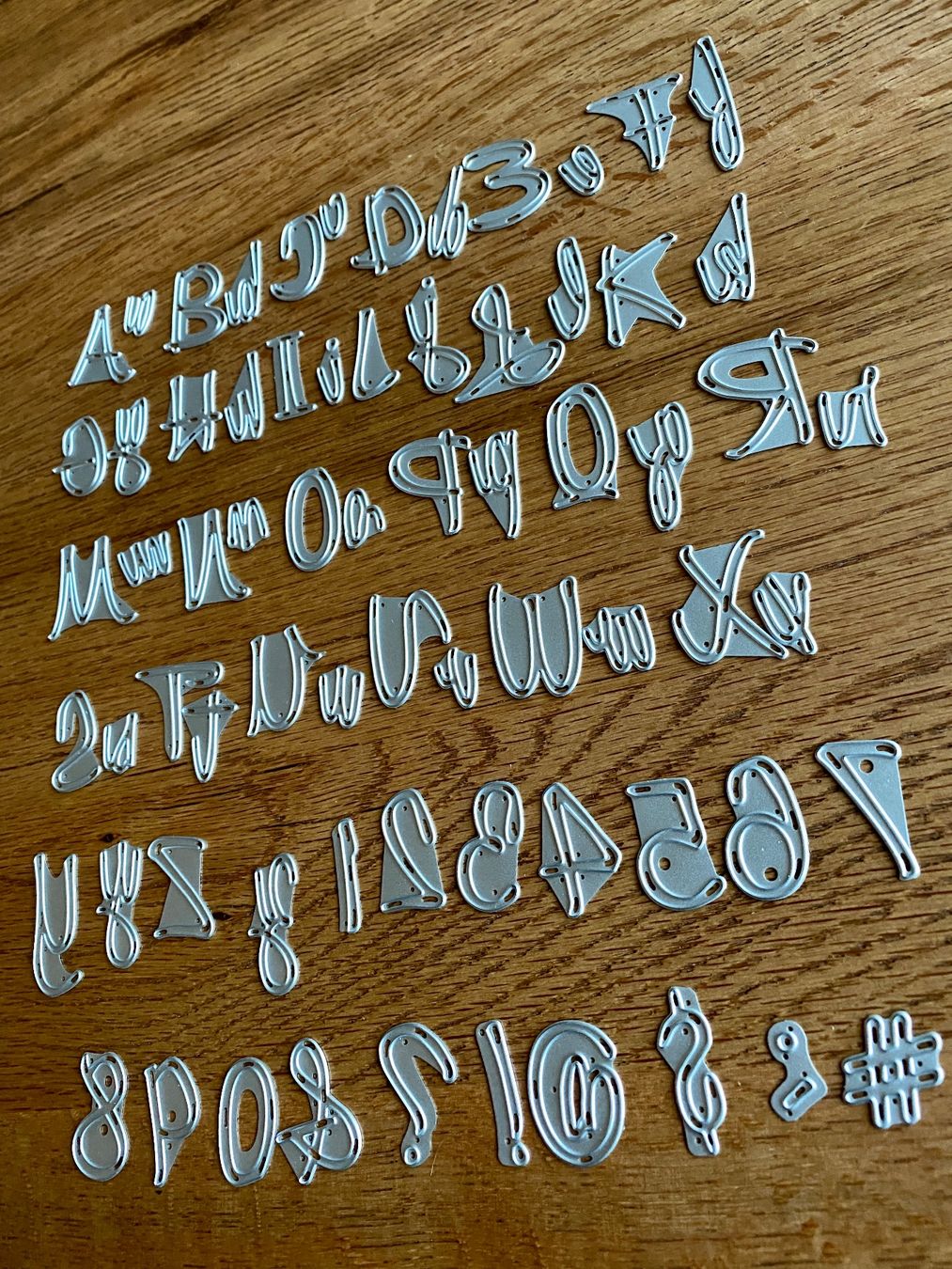 Schablonen: Sizzix Thinlits Die Cutting Set Alphabets & Numbers Scripts – Gebraucht aus Dietlikon von Kitaa 3