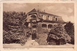 Ins, Hotel Bahnhof & Buffet, gelaufen um 1920