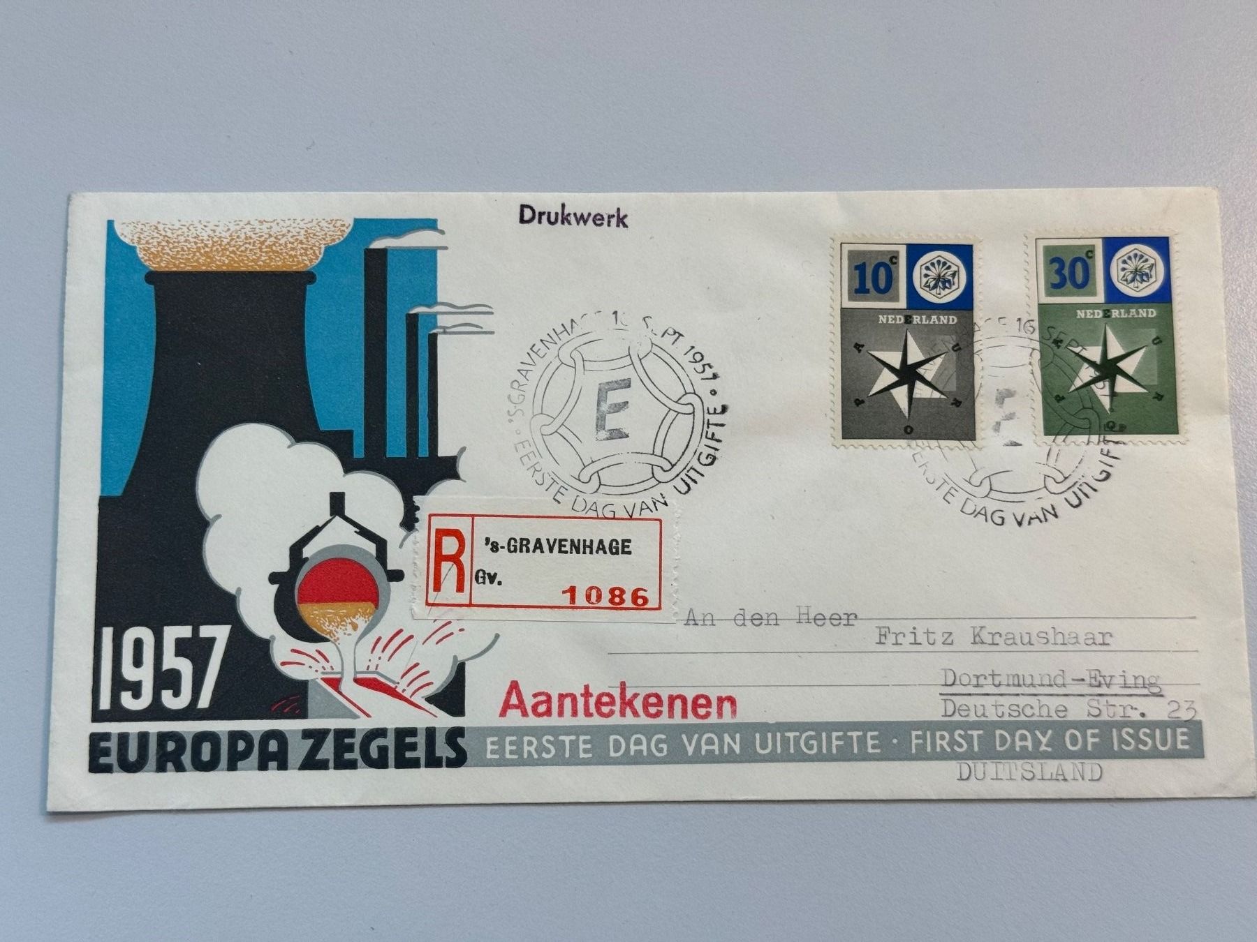 Tutti i francobolli: 1957 Europa Zegels – Usato da Küssnacht am Rigi venduto da POSTOMASTER