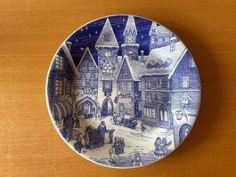 Teller Ironstone Tableware blaues Dekor gebraucht