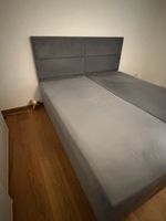 Boxspring Bett Grau 180x200