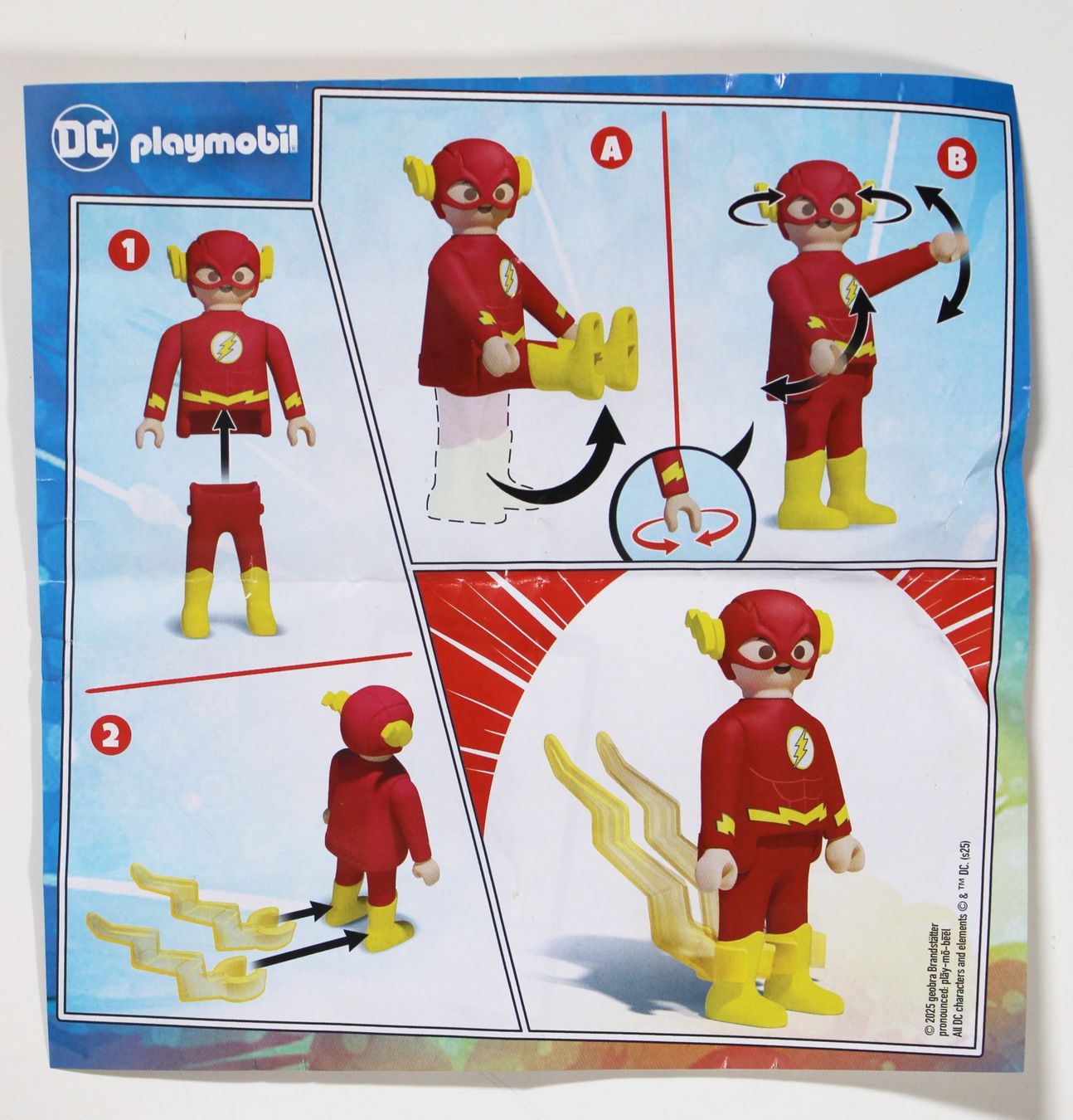 Playmobil Giocattoli: ÜEI PLAYMOBIL DC SUPERHELDEN FLASH Seltene Maxi Figur – Nuovo (secondo la descrizione) da Brüttisellen venduto da Collector-Corner 3