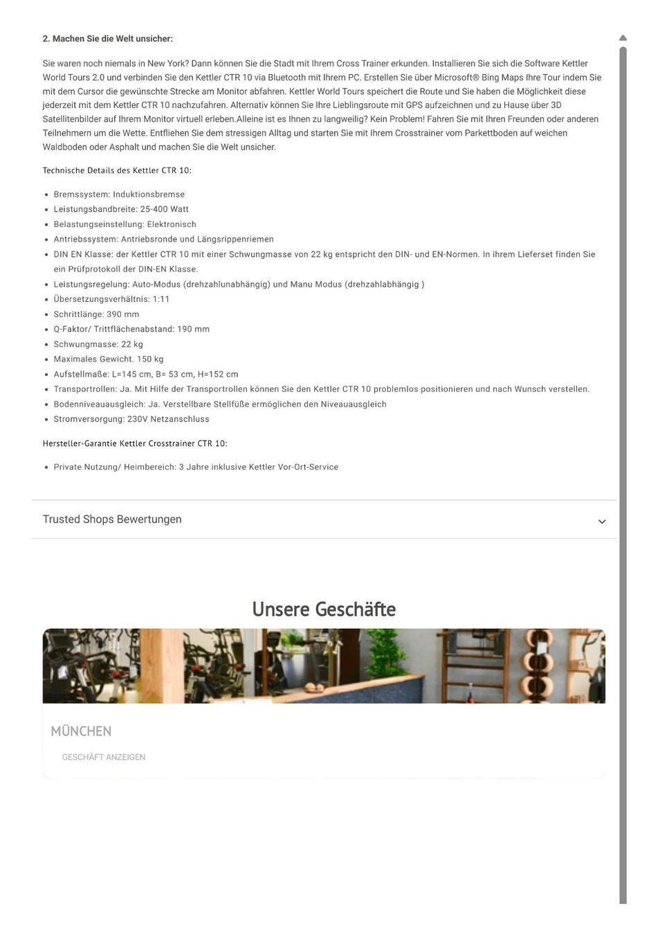 Kettler Hometrainer: Kettler CR10 Ellipsentrainer – Usato da Küssnacht am Rigi venduto da san_9bqd 7