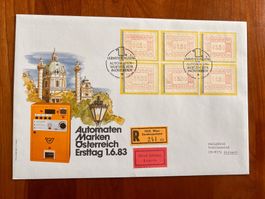 Gross-Brief Automaten-Marken Ö Philswiss FDC 1983 F26)