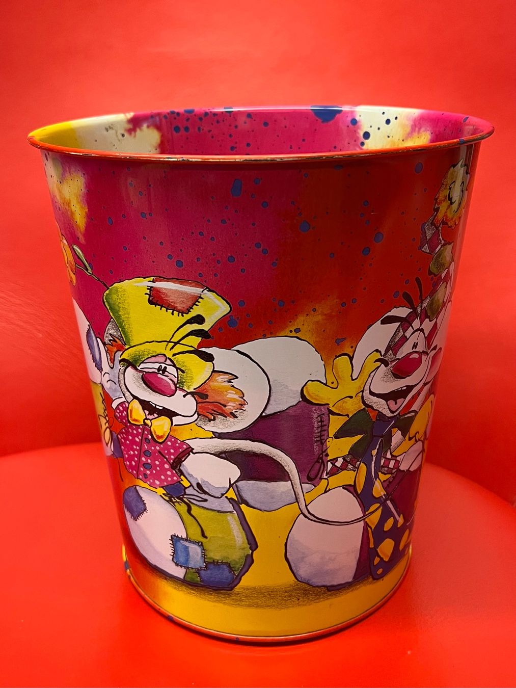 Abfalleimer: Vintage Diddl Papierkorb drei Freunde/Clowns – Gebraucht aus Zürich von rigani