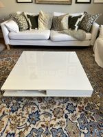 Weisser Couchtisch, quadratisch, mit Schublade, Top Design!