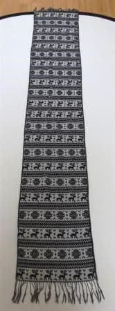 Schal - Norwegischer Stil - Rentiere