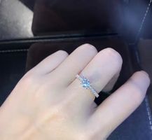 Kristall Ring in Silber