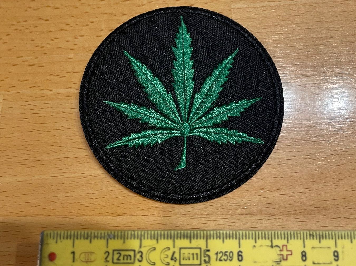 Patches: Marijuana Patch Aufnāher Rock Punk Metal – Neu (gemäss Beschreibung) aus Horn von abutre72
