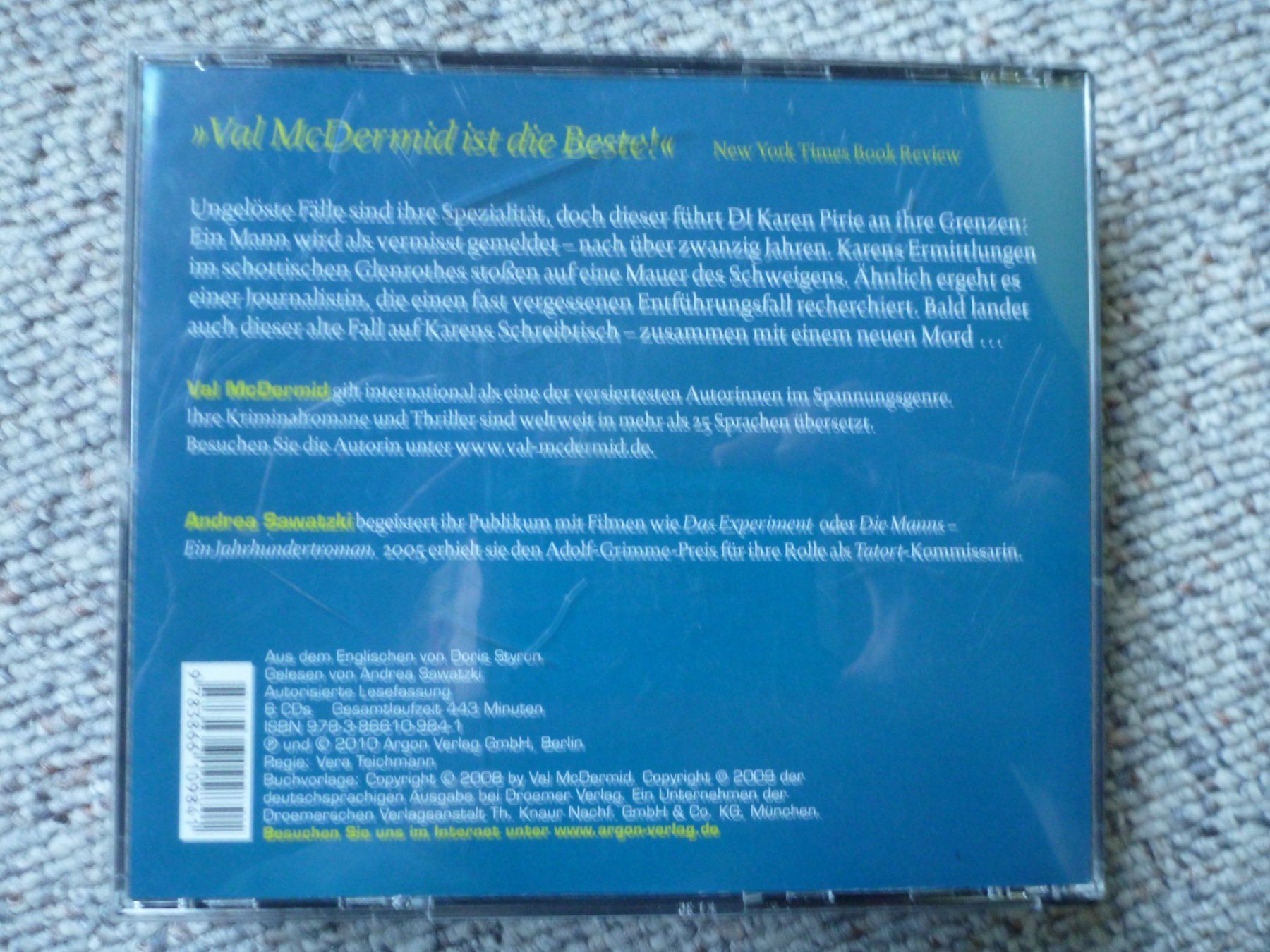 Audiolibri: Nacht unter Tag - Val McDermid – Usato da Sils im Domleschg venduto da Foeniculum 1