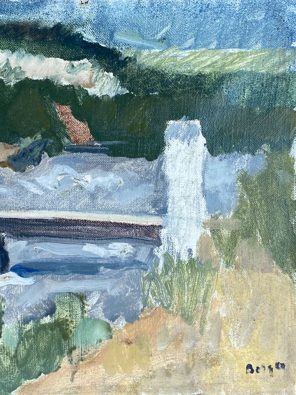 Dipinti: Hans Berger – Die Brücke – Usato da Basel venduto da bigmbh 3