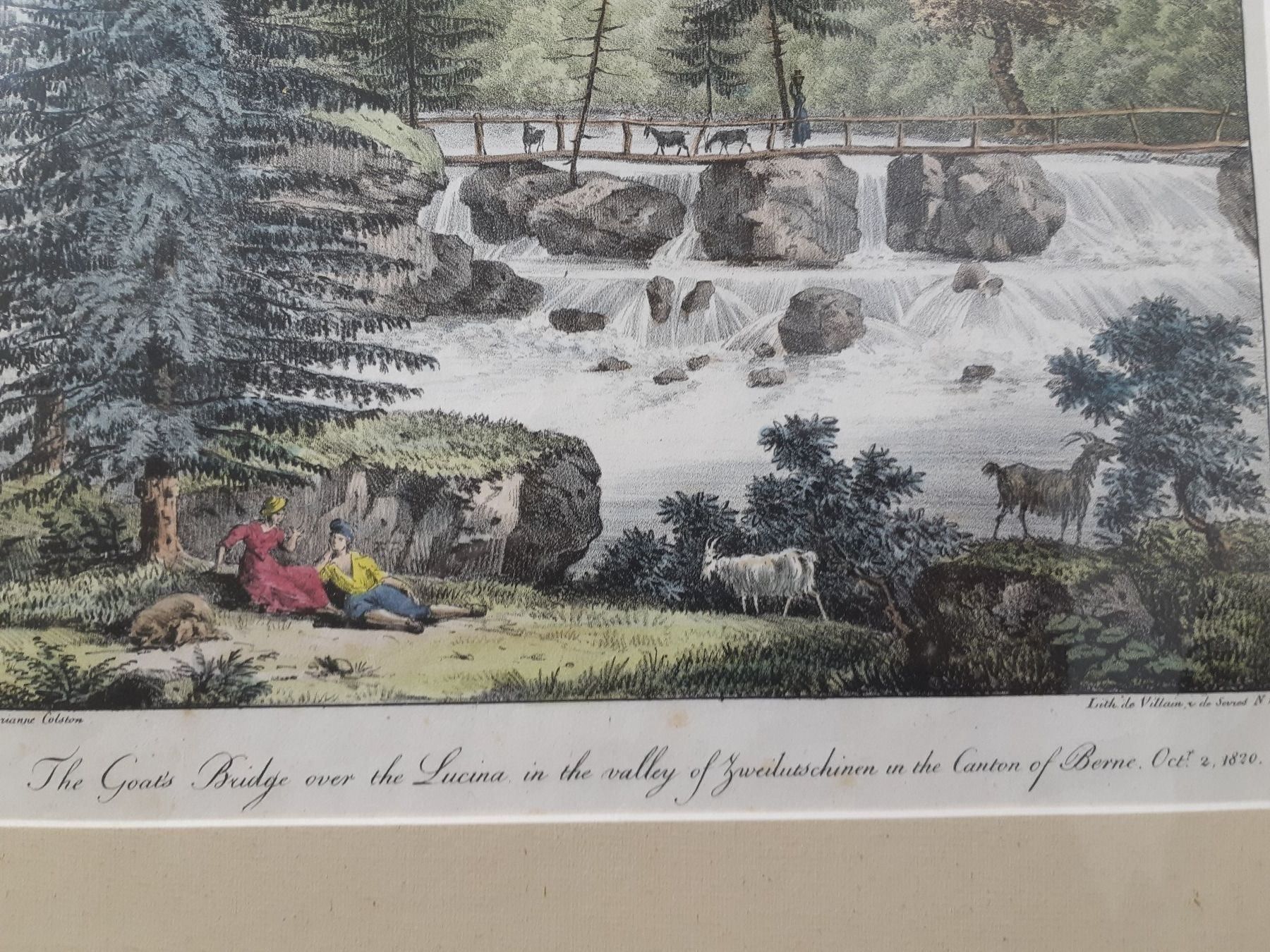 Grafiken & Lithographien: Litho Lütschine 2 Oktober 1820 – Gebraucht aus Grindelwald von carro5 2