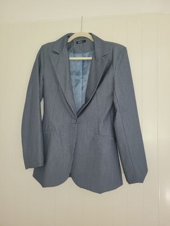 Giacca elegante grigia/azzurra da donna, ottime condizioni, 