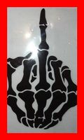 Mittelfinger Fuck you Fuckyou SCHWARZ Aufkleber Sticker
