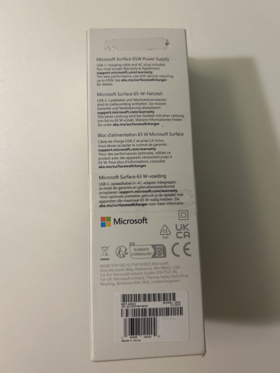 Microsoft Ladegerät: Microsoft Surface 65W Power Supply – Neu (gemäss Beschreibung) aus Oberwil BL von agne.ooo 1