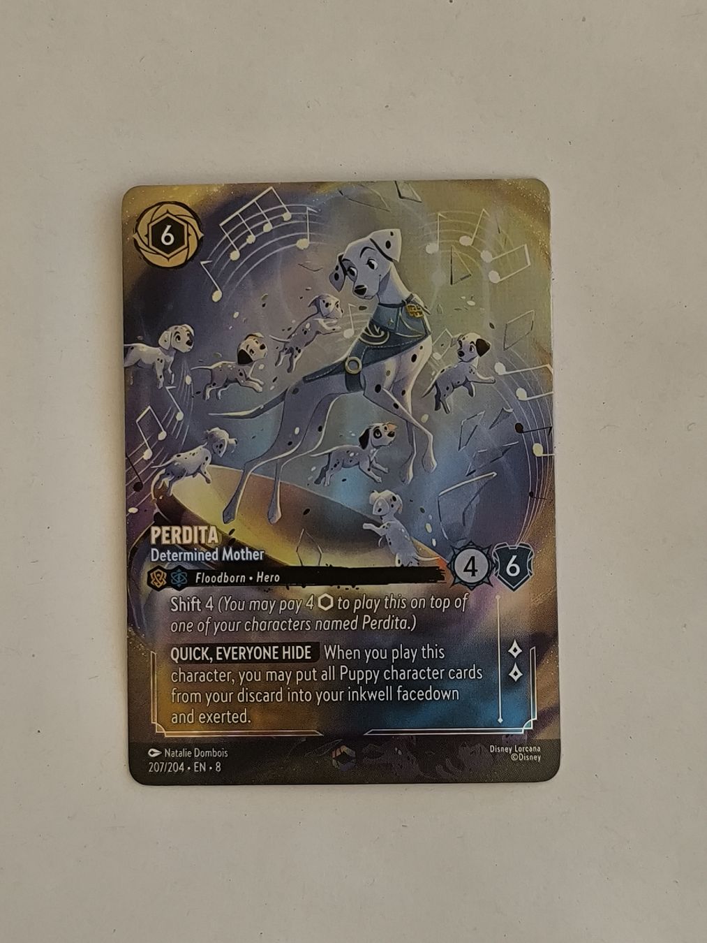 Disney Sammelbilder & Trading cards: Disney Lorcana Perdita 207/204 EN 8 Enchanted – Neu (gemäss Beschreibung) aus Neuhausen am Rheinfall von Moppet