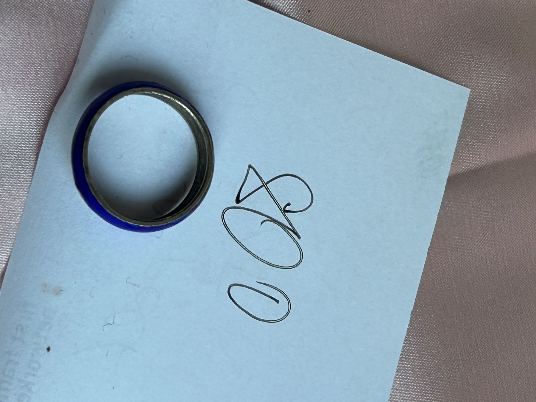Bagues: Silberring Blau emailliert (56/17) – D'occasion à Dittingen par Bellevista 8