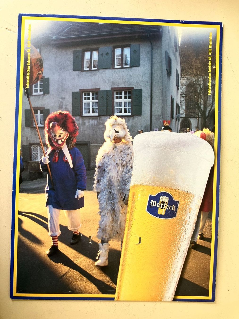 Posters & Illustrations: Werbekarton Warteck Fasnacht Basel – D'occasion à Basel par djwwpp