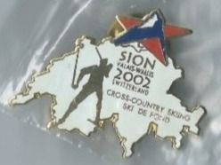 Placchette & Badge: Sion Olympia-Kandidatur 2002 PIN – Usato da Zürich venduto da t24_de
