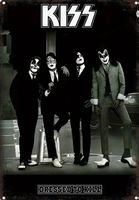 Kiss Blechschild Metal Rock Band