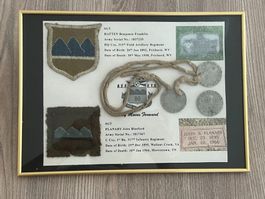 WWI / 1WK US 80th Division Dog tags, Patch, Collar Disc (10)