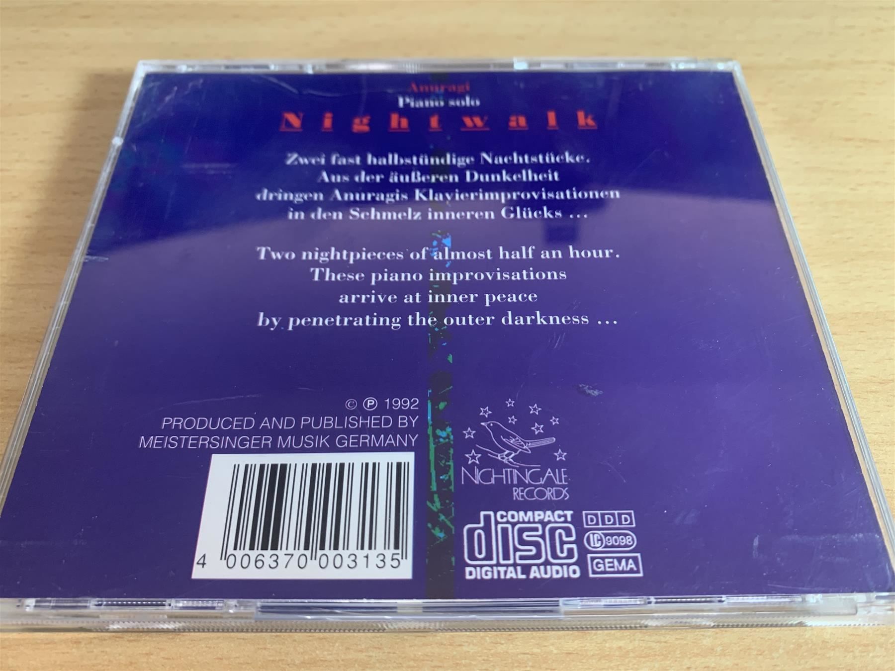 CD: Anuragi – Nightwalk – Usato da Rikon im Tösstal venduto da Alpenmutz 1