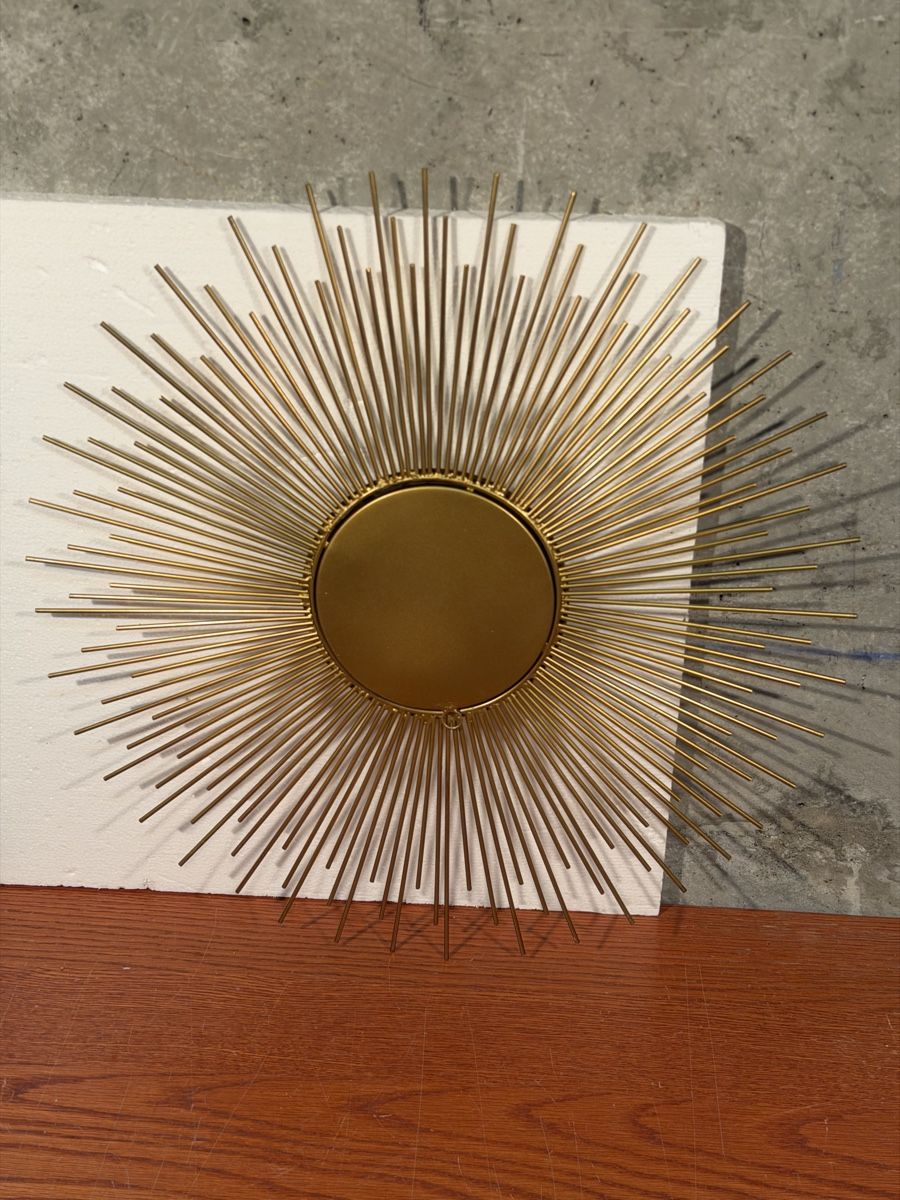 Specchi: Sunburst Mirror Gold Metal Frame – Usato da Lausanne venduto da artnouveau04 5