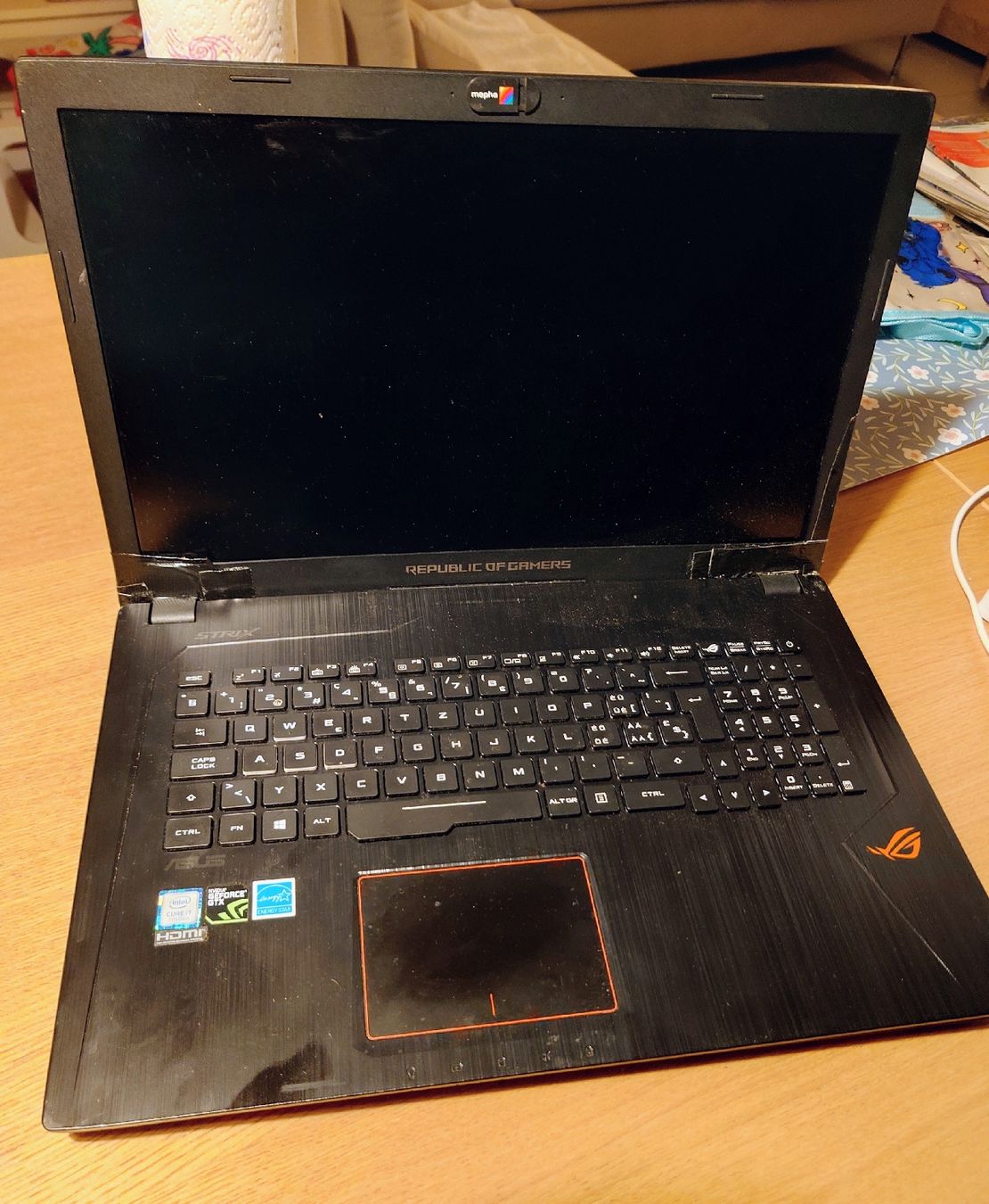 Asus Notebook: Notebook ASUS ROG GL753VE Ricambi – Difettoso da Coldrerio venduto da cere89