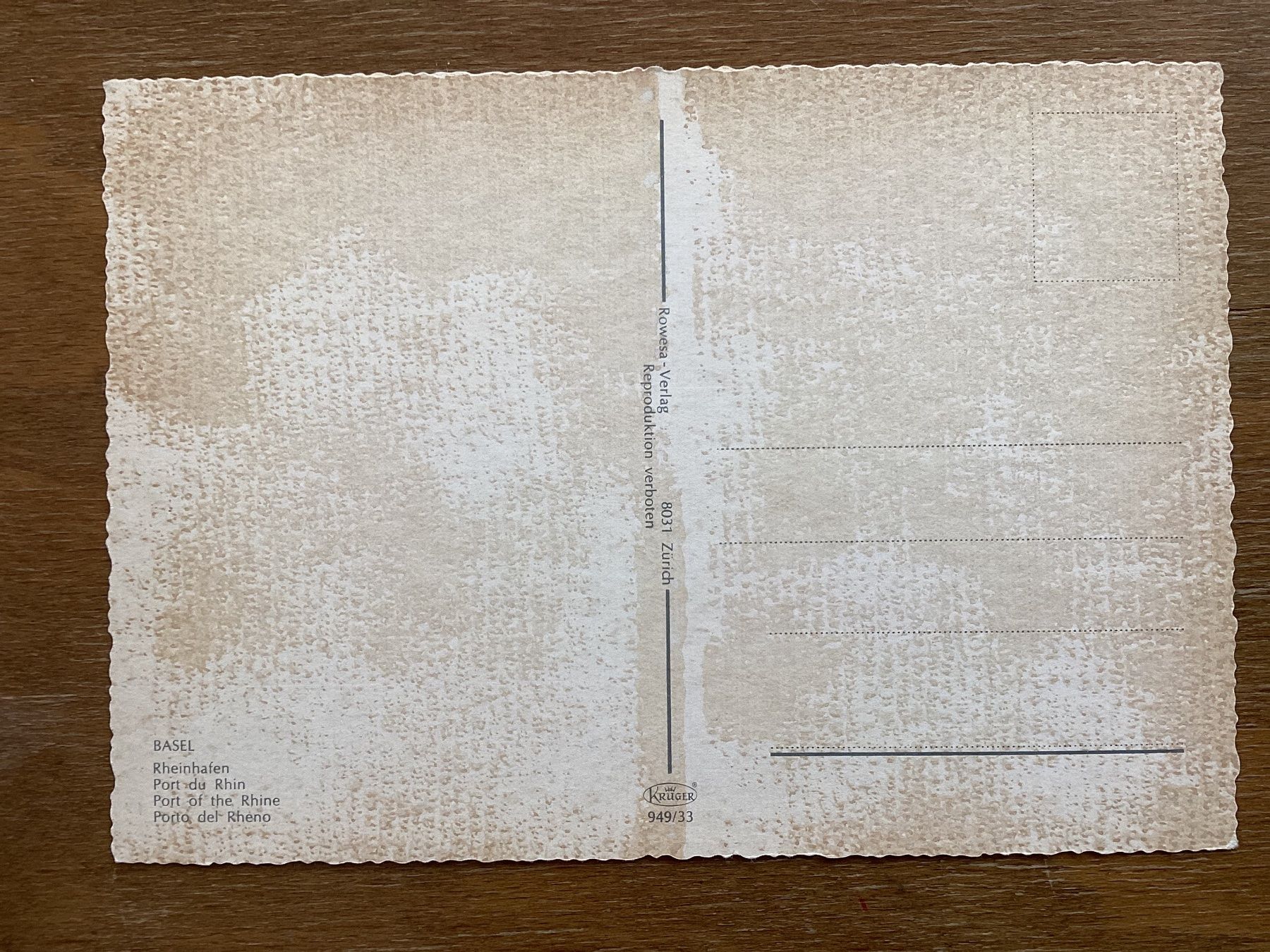 Ansichtskarten: AK Basl Rheinhafen – Gebraucht aus Zürich von Tolima194 1