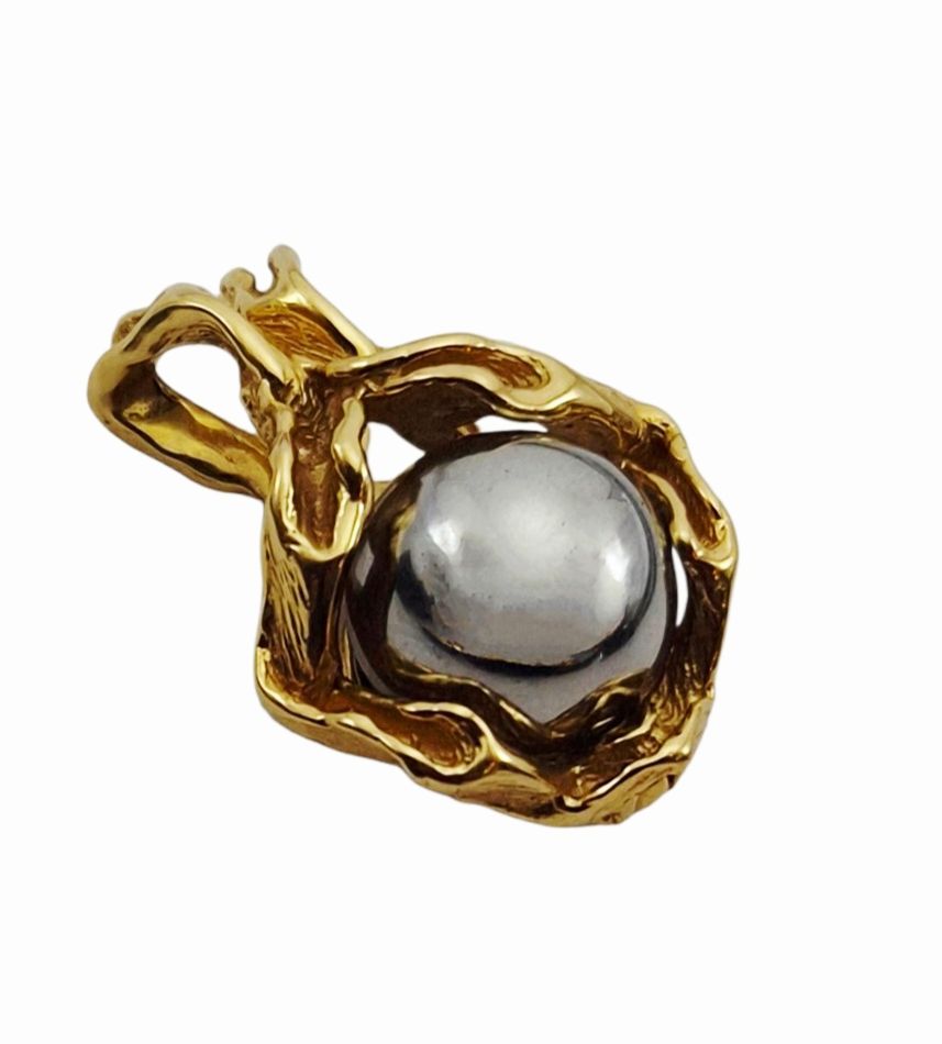 Gilbert Albert Ciondoli: Pendentif en or 18 k  GILBERT ALBERT Multi-billes 13 mm – Usato da Clarens venduto da Rimany