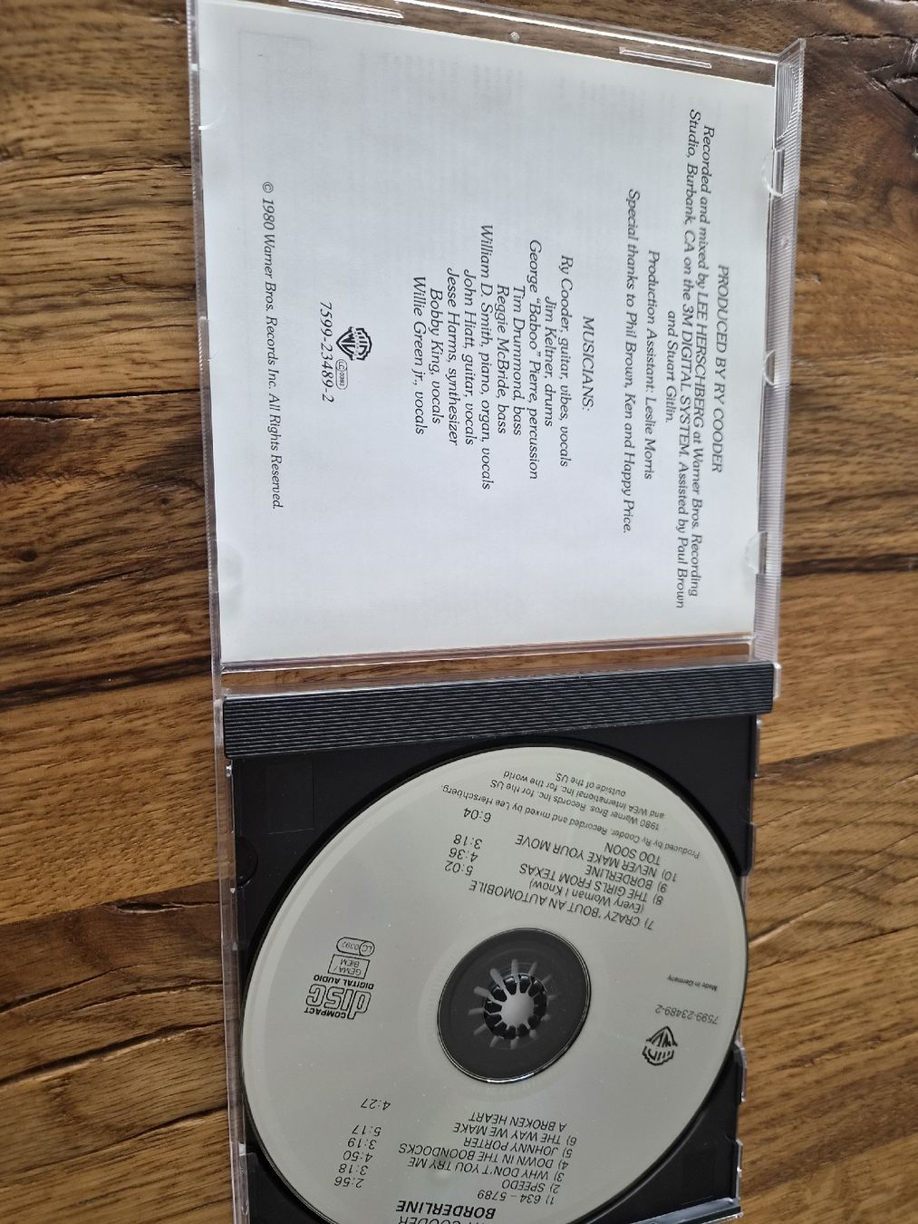 CDs: RY COODER BORDERLINE – Gebraucht aus Zofingen von Tinpan 1