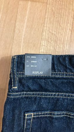 REPLAY Grover 34/32 Straight Jeans