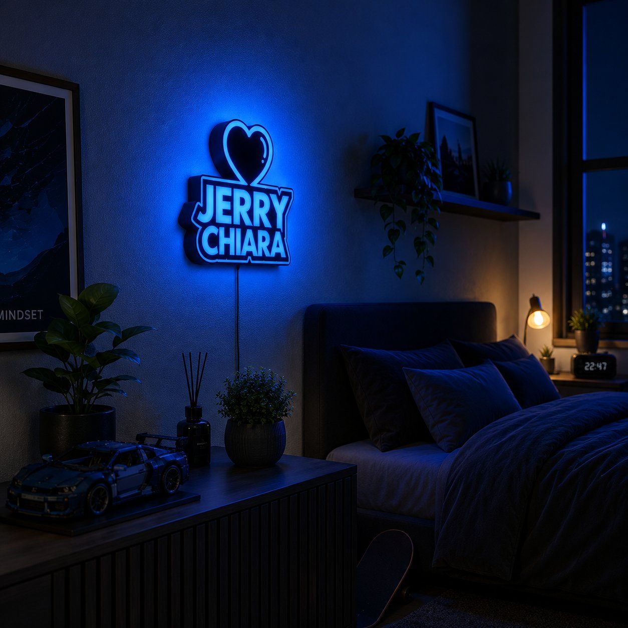 Tutte le decorazioni: Personalisiertes LED Namensschild mit Wunschname – Nuovo (secondo la descrizione) da Frauenfeld venduto da Super_Collector 6