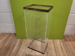 Vintage Messing Plexiglas Schirimständer Stockständer 1970 J