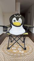 Kinder Campingstuhl Pinguin Motiv, toll für Ausflüge