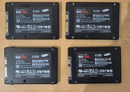 4x samsung ssd 850 pro
