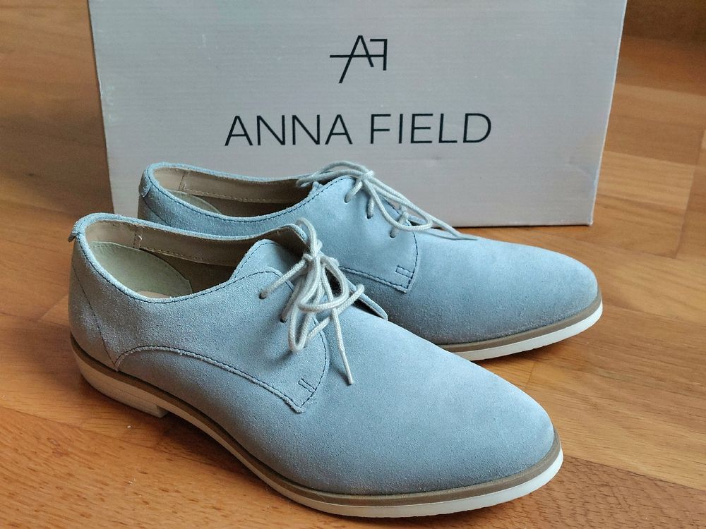 Derbies light blue Anna Field neuves Comprare su Ricardo