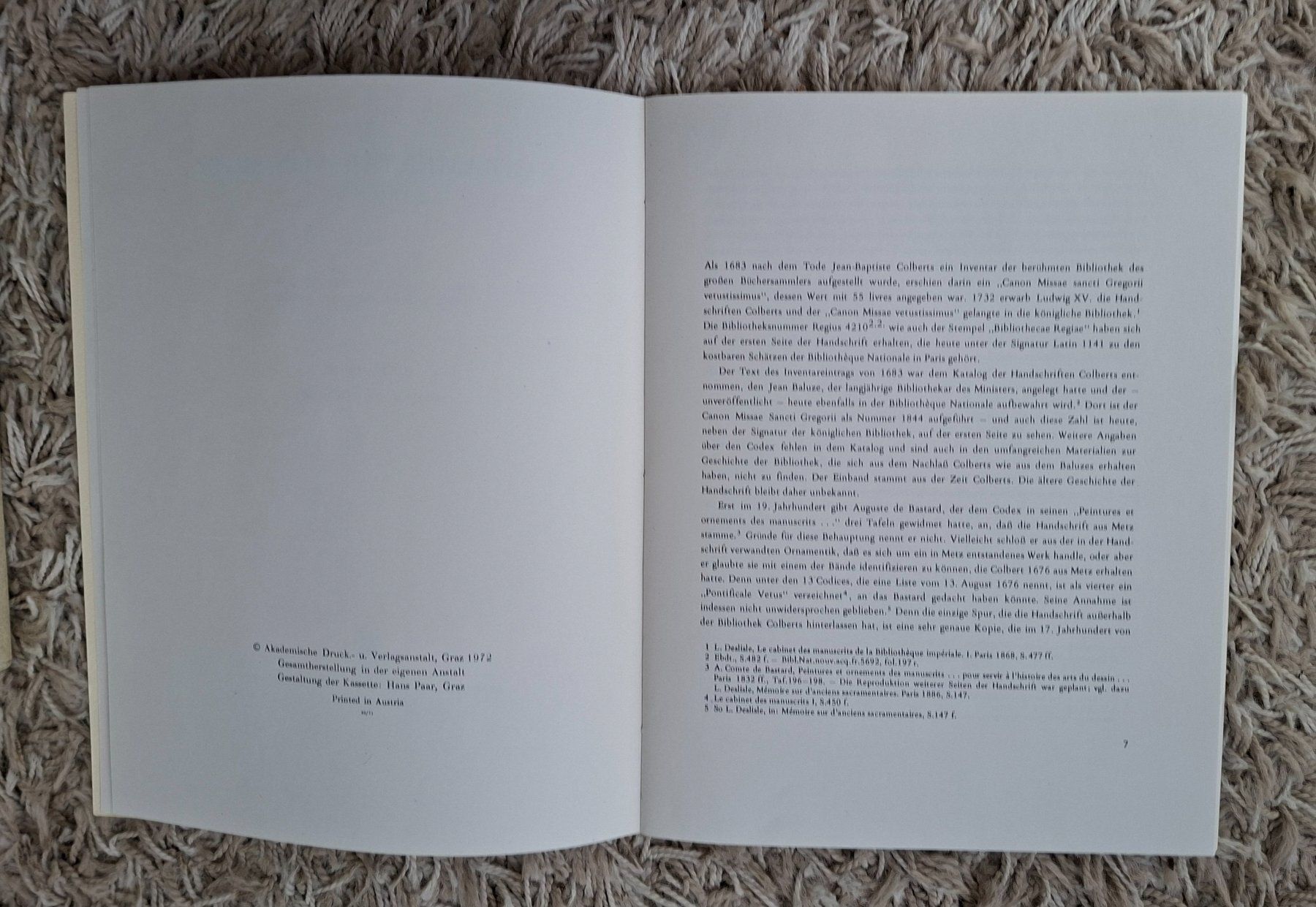 Libri: Sakramentar von Metz, Mappe,  2 Hefte, Bibliothek Paris – Usato da Herisau venduto da Saentis1 3