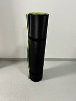 TPE Fitness- und Yogamatte (Schwarz/Limettengrün)