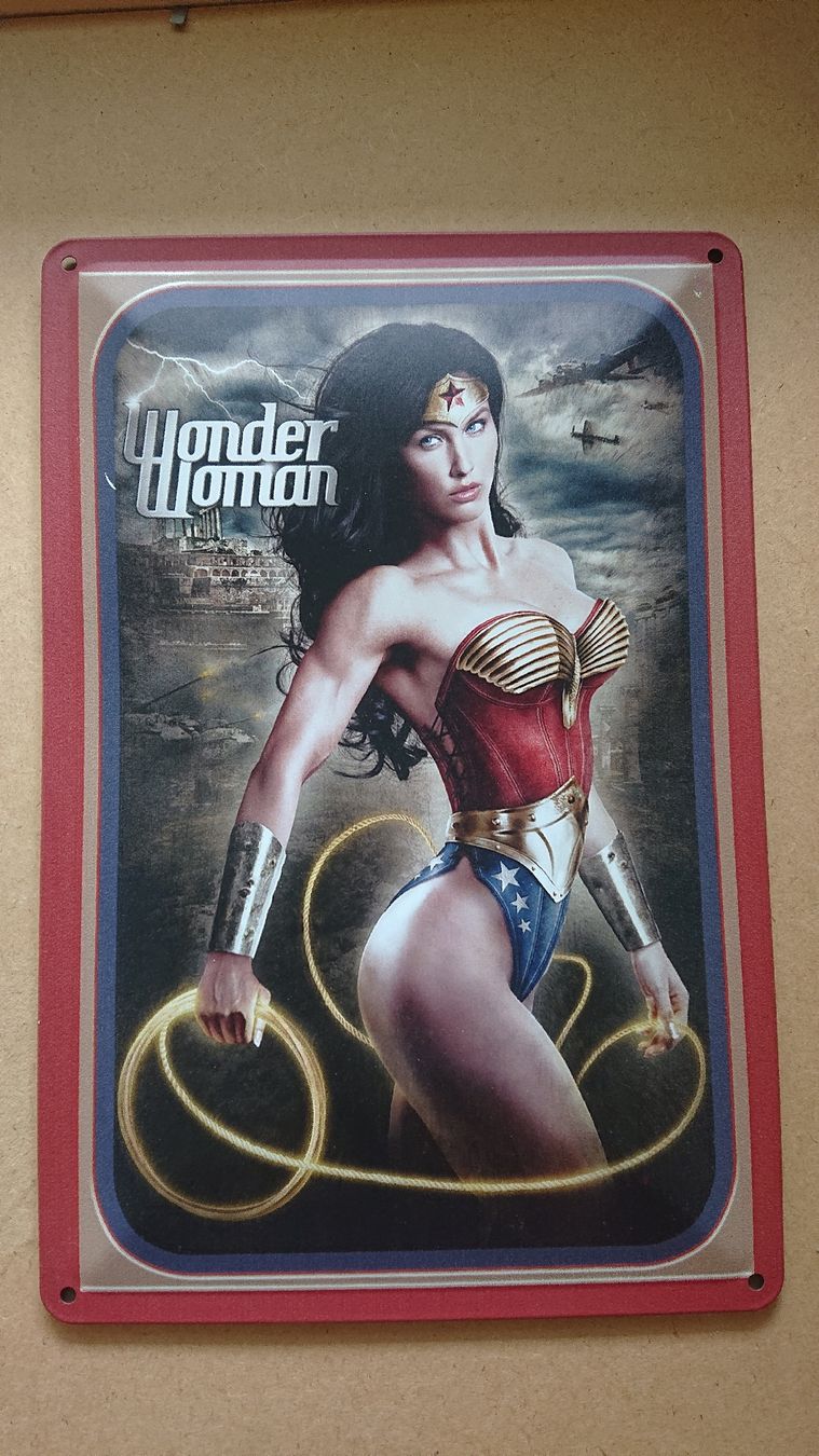 Schilder: Blechschild Wonder Woman  – Gebraucht aus Chur von FreakofRarity